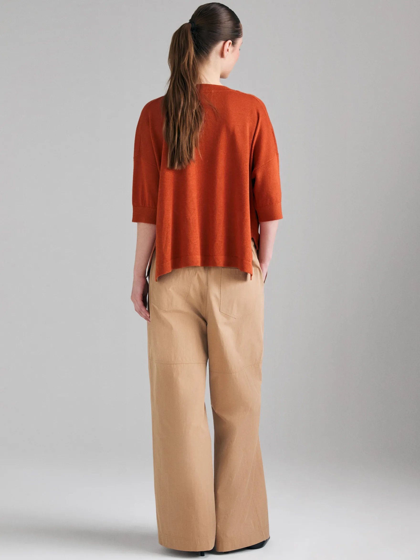 Maglia in misto lino