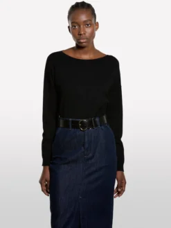 Maglia over fit nera