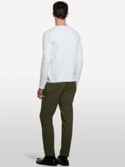 Maglia regular fit bianca con girocollo