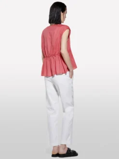 Pantaloni bianchi con ricami