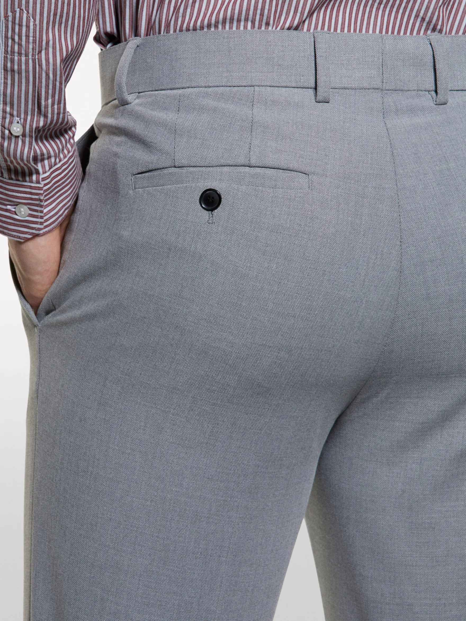 Pantaloni chino grigio chiaro