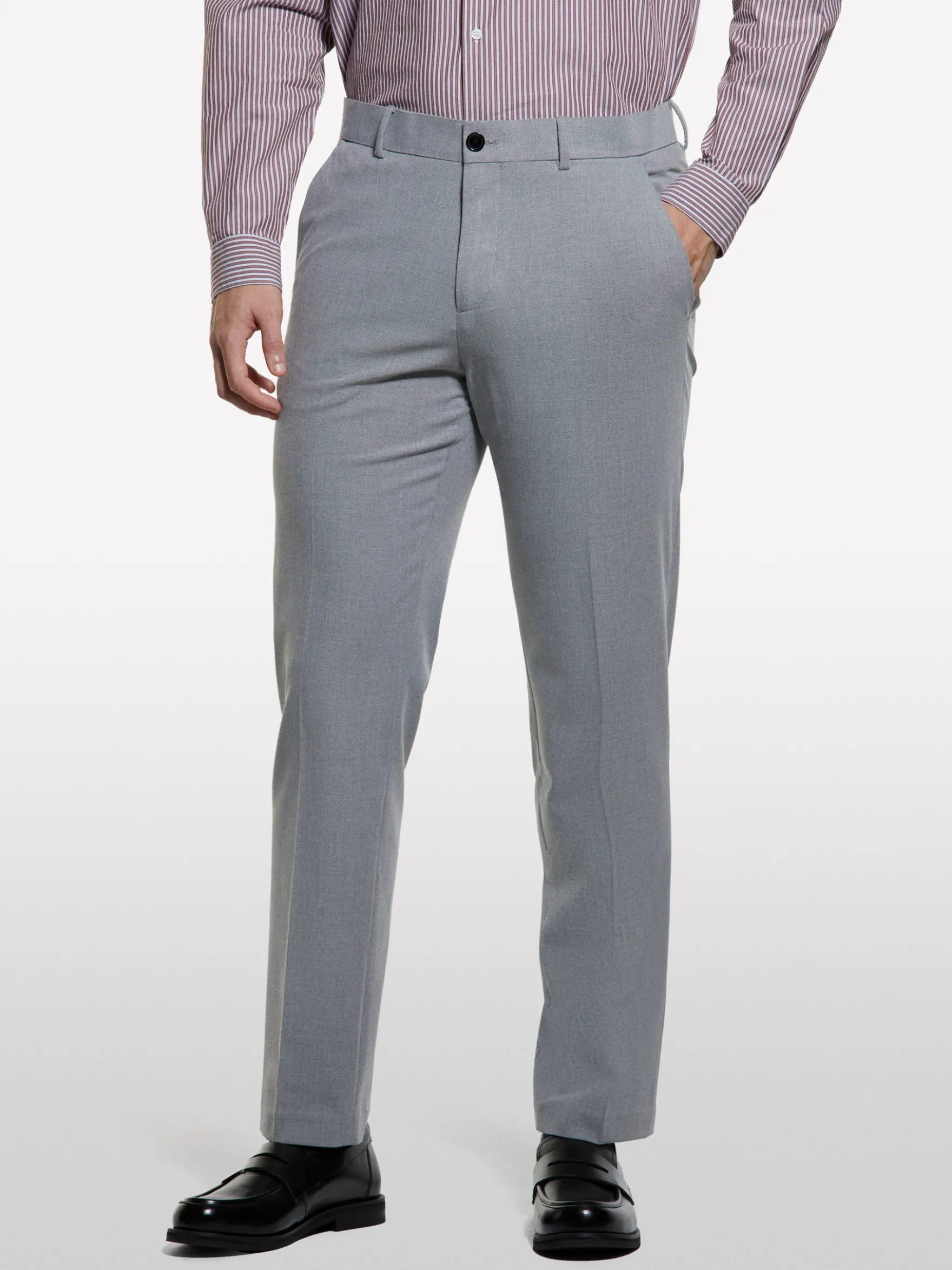 Pantaloni chino grigio chiaro