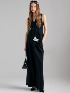 Pantaloni con contrasto