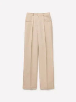 Pantaloni eleganti effetto lucido