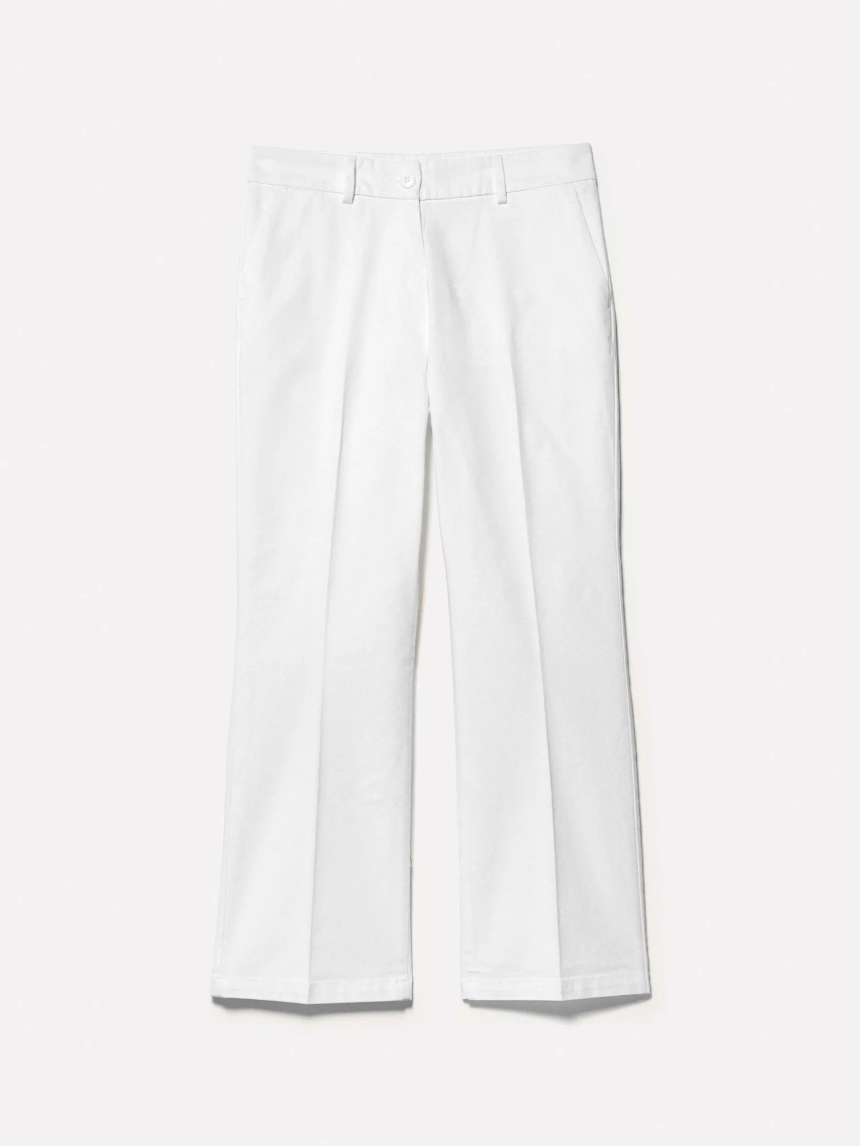 Pantaloni flare fit bianchi