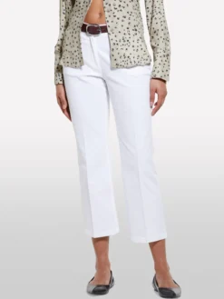 Pantaloni flare fit bianchi