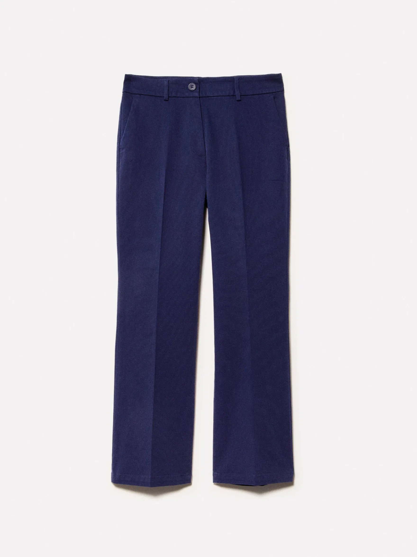 Pantaloni flare fit blu
