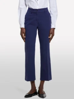 Pantaloni flare fit blu