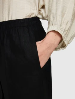 Pantaloni flare fit 100% lino