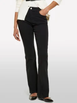 Pantaloni flare fit neri