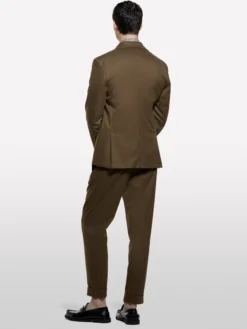 Pantaloni formali con risvolto