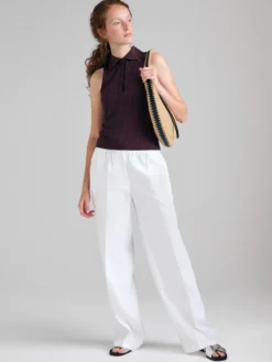 Pantaloni in puro lino