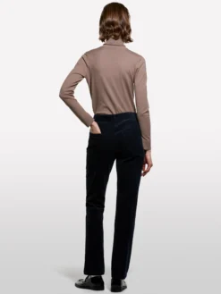 Pantaloni in velluto a costine color