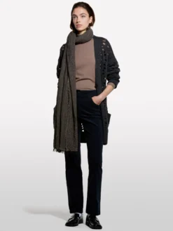 Pantaloni in velluto a costine color