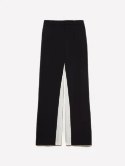 Pantaloni neri con raso