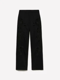 Pantaloni neri con ricami