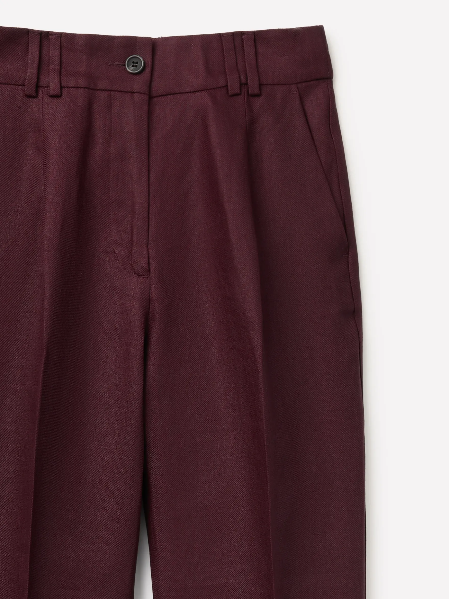 Pantaloni regular fit 100% lino