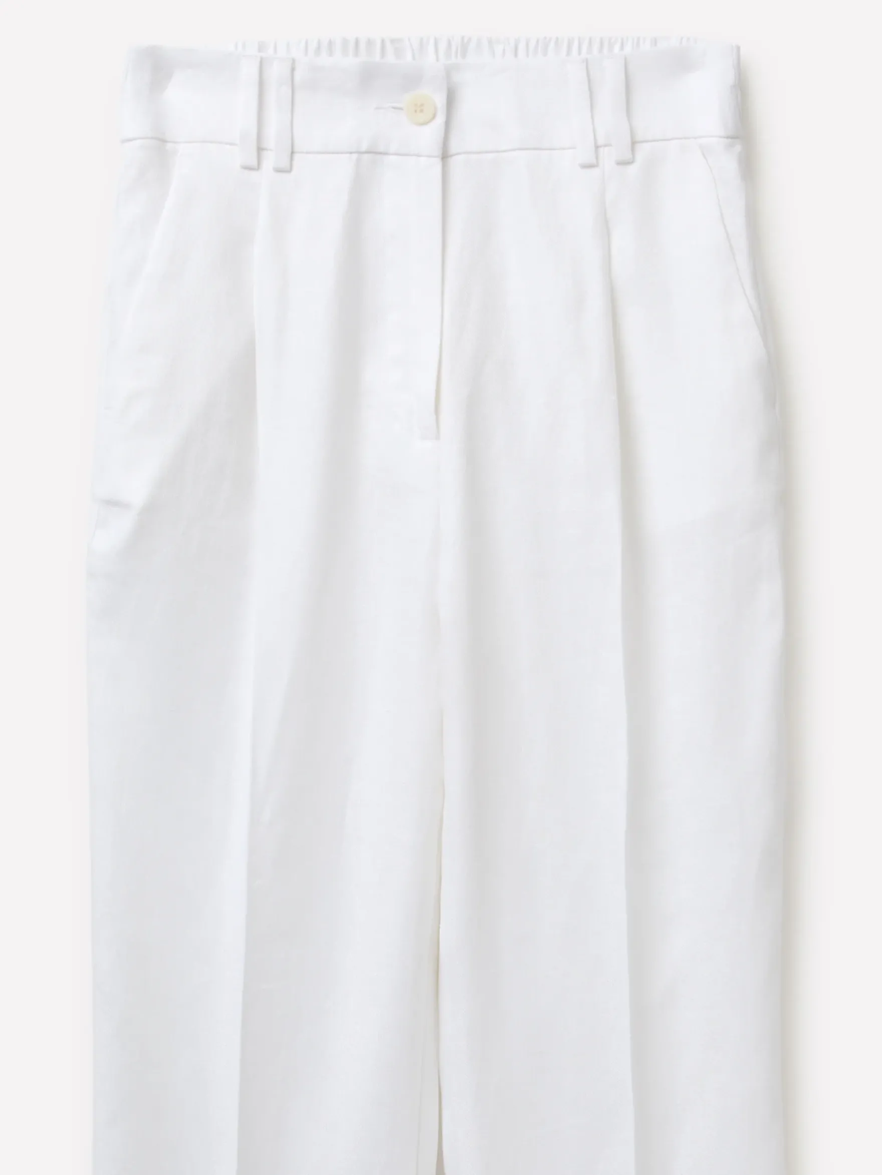 Pantaloni regular fit 100% lino