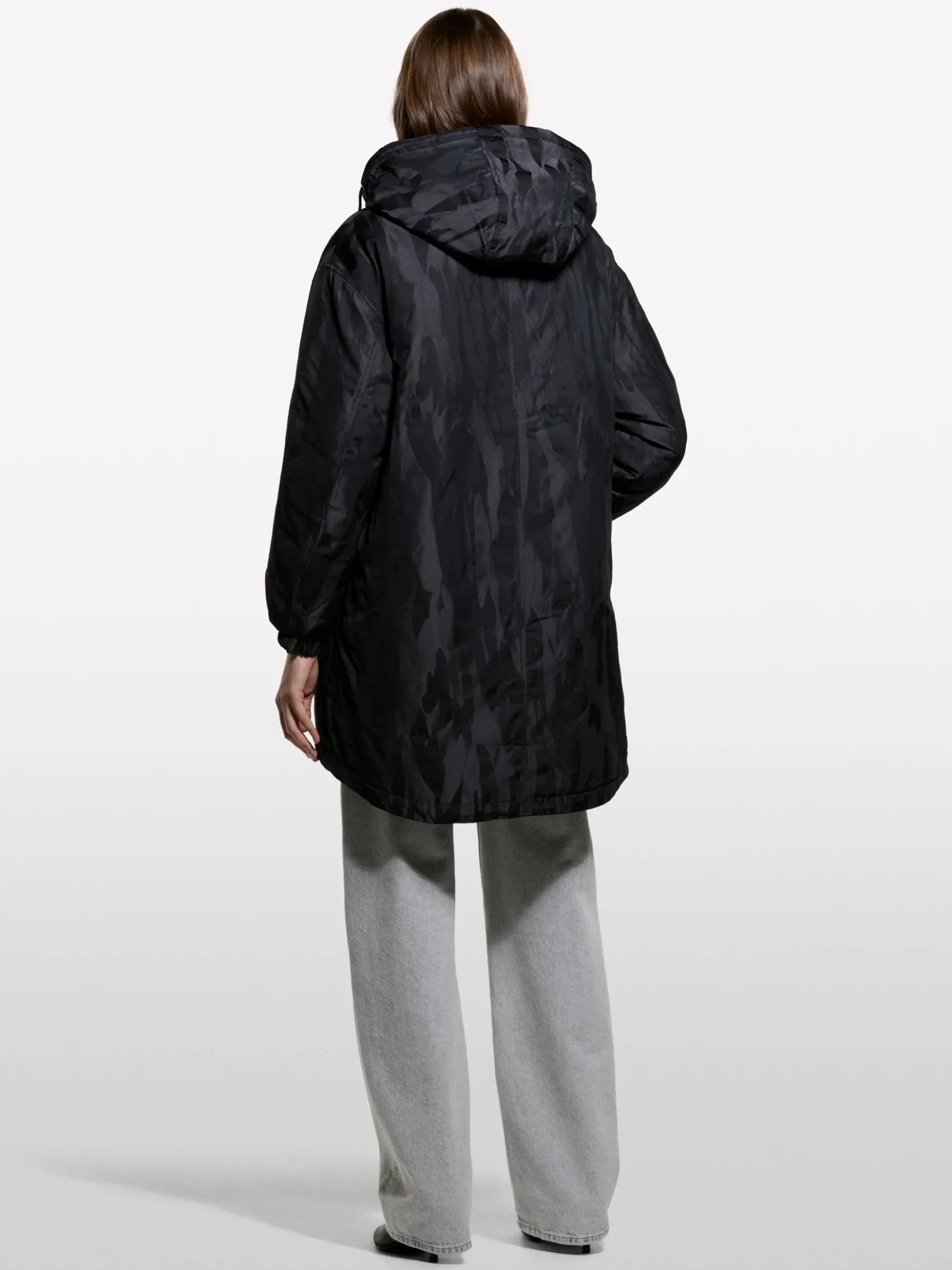 Parka imbottito nero