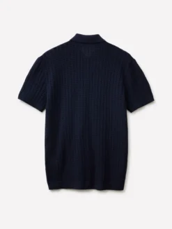 Polo in maglia traforata