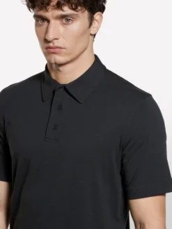Polo slim fit nera