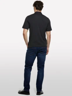 Polo slim fit nera