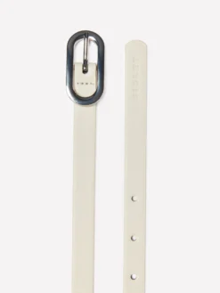 Thin cream white belt