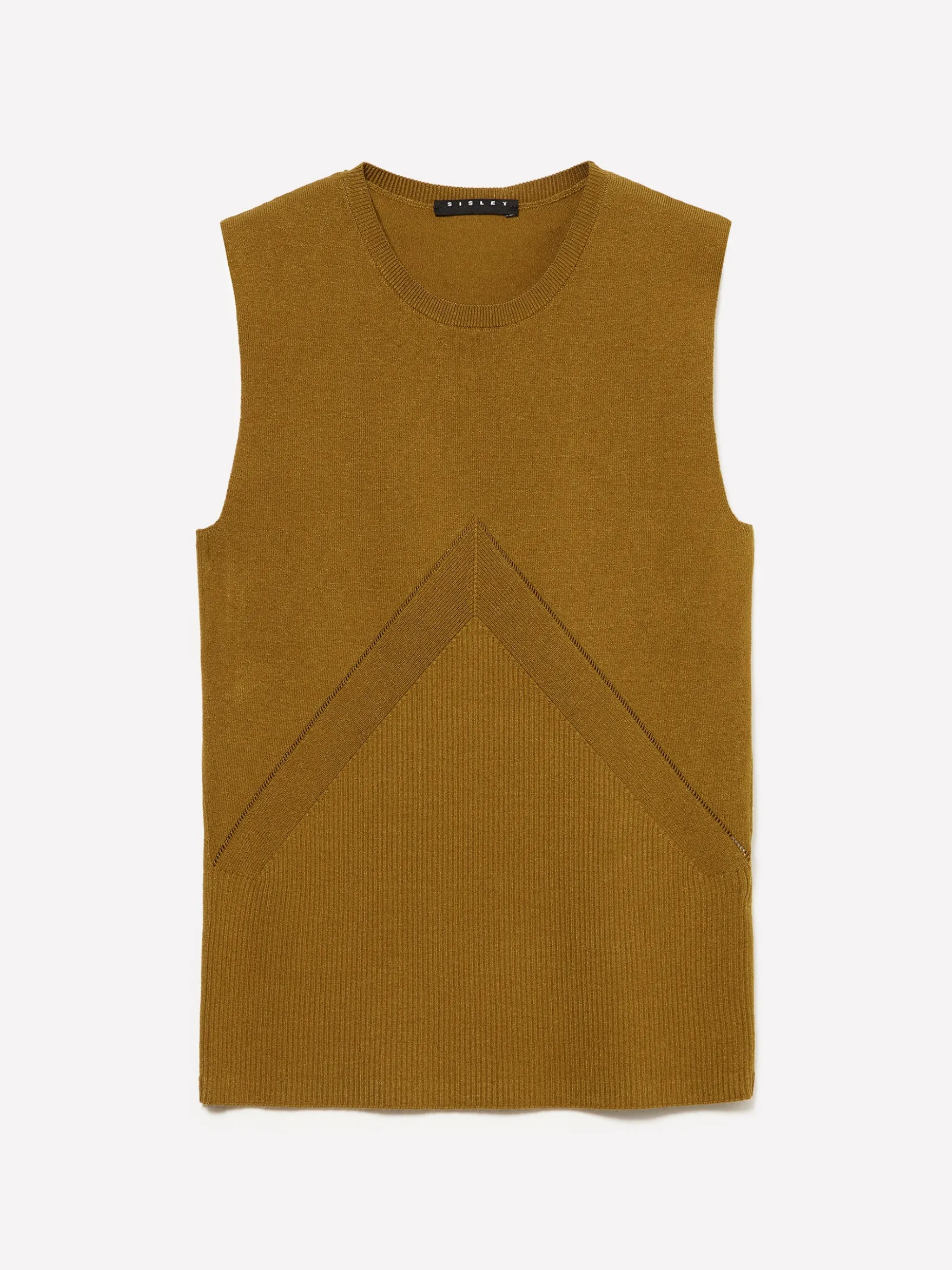 Top in maglia a costine