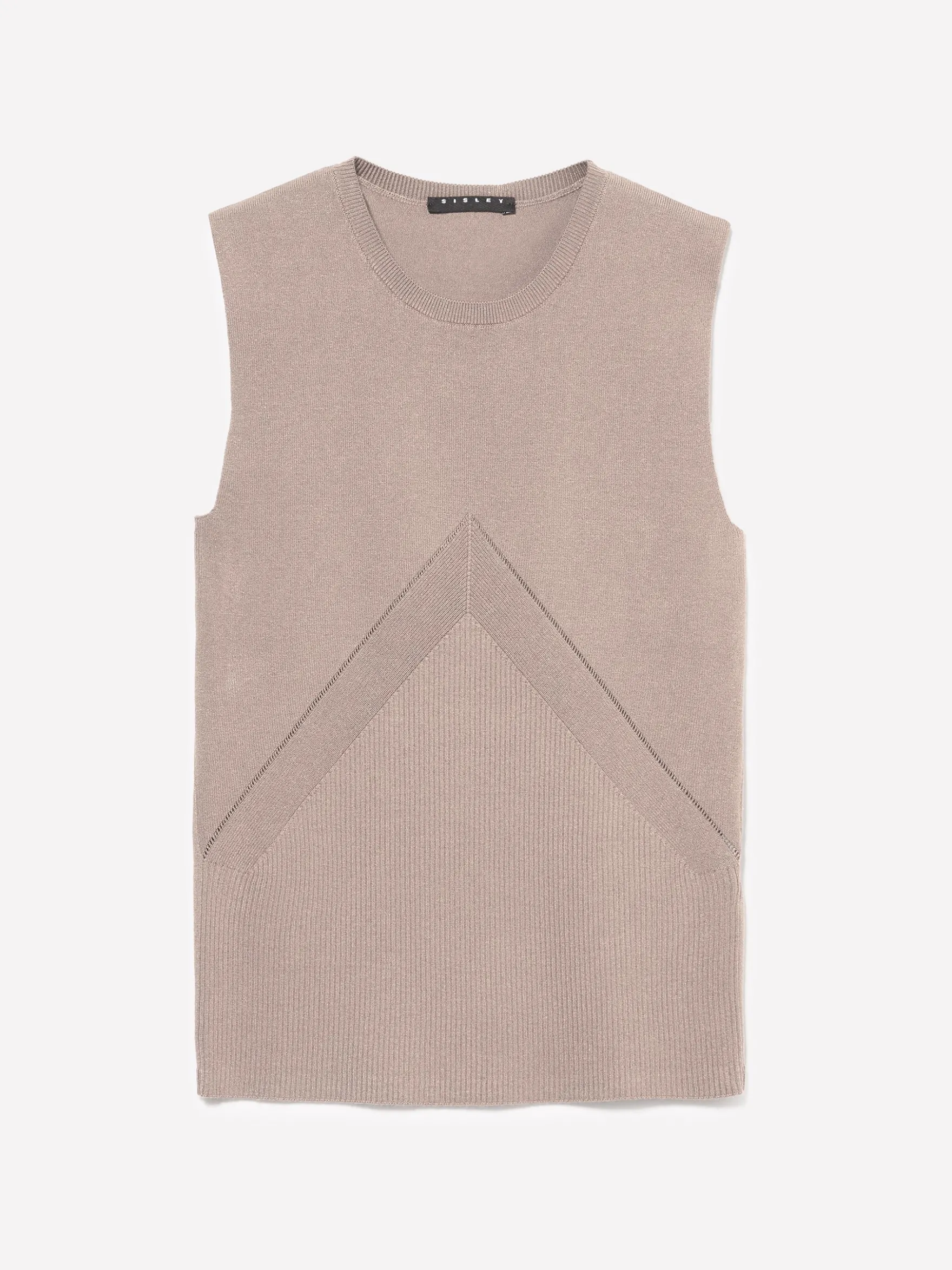 Top in maglia a costine
