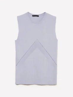 Top in maglia a costine