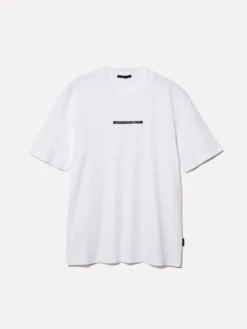 T-shirt bianca con stampa lettera