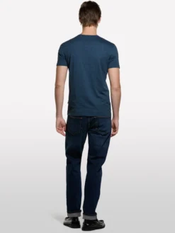 T-shirt tinto filo blu scuro