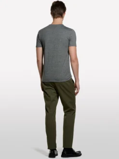 T-shirt tinto filo grigio scuro