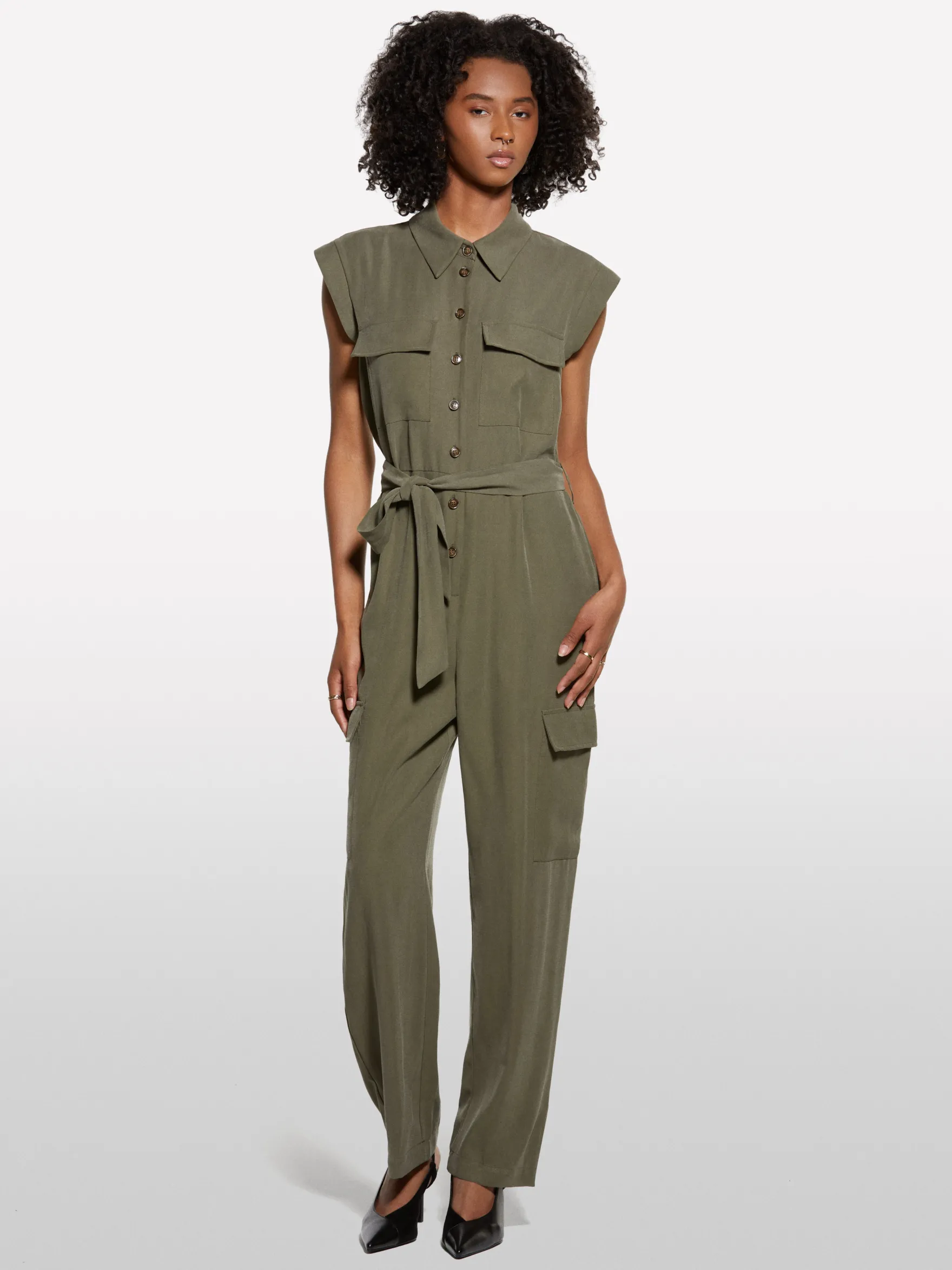 Tuta cargo verde militare